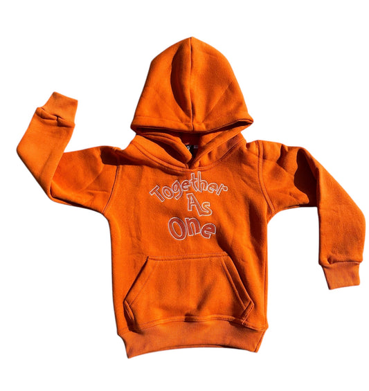 Kids Just Chill Orange TGA1 Hoodies